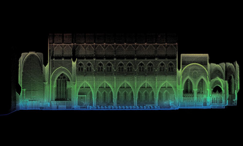 3d laser scan of a church - using GeoSLAM