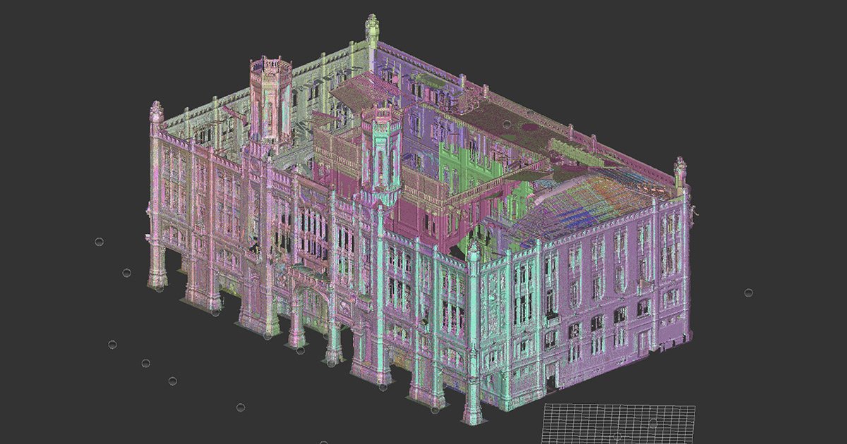 Palazzo Comunale Cagliari assonometria 3D