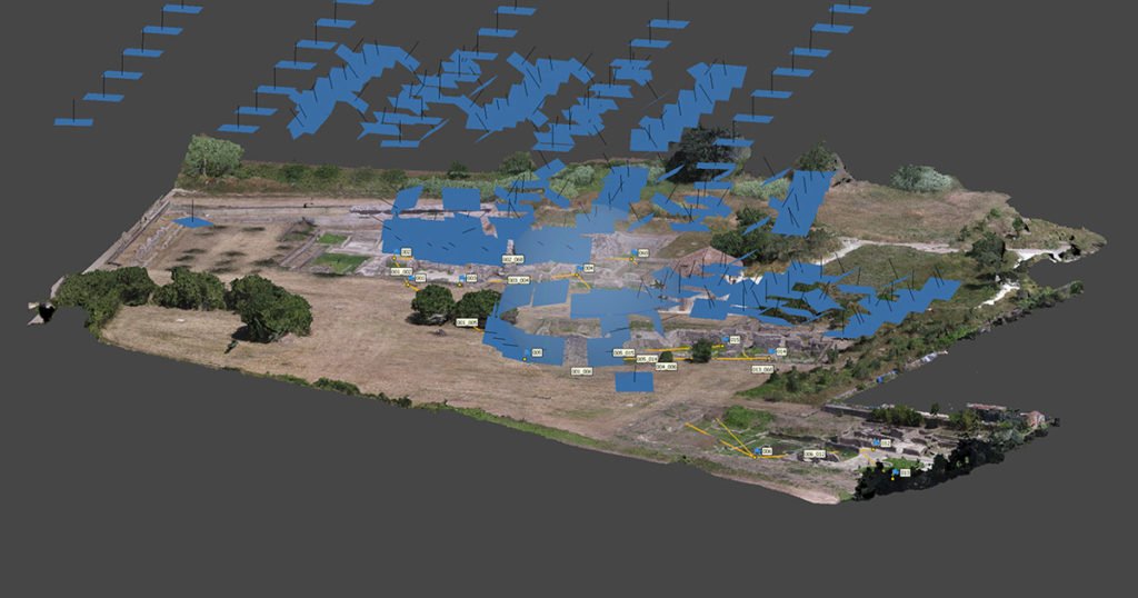 Privernum: restituzione aerofotogrammetrica da drone