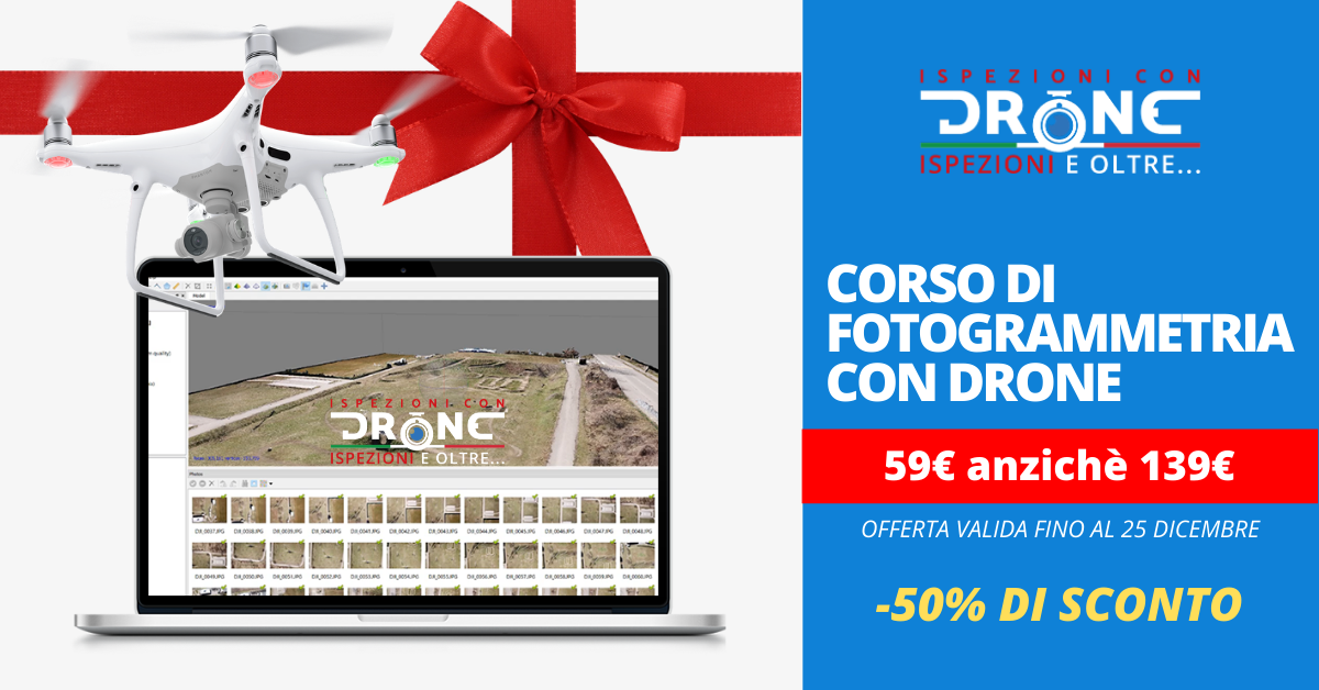 Corso aerofotogrammetria drone online offerta